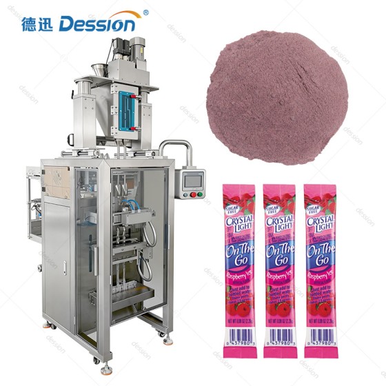 High-Output Multi-Lane Drink Mix Powder Packing Line with Integrated Dust Extraction